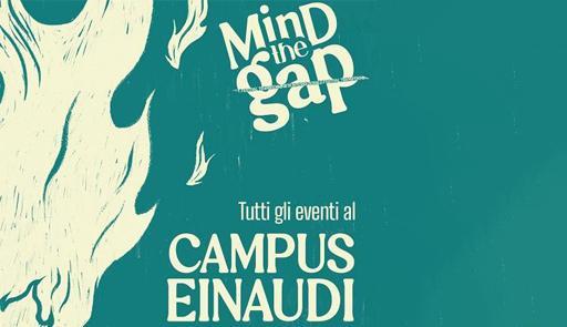 Mind The Gap - Pensare, disobbedire, resistere Titolo dell'evento su sfondo colorato
