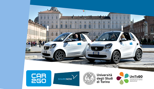 convenzione di Ateneo con car2go-Sharenow Foto di due vetture car2go