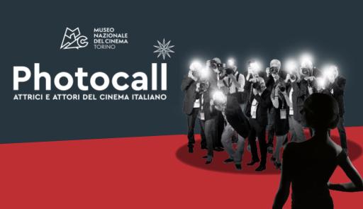 Mostra fotografica "Photocall - Attrici e attori del cinema italiano" sagome di un gruppo di fotografiche che fotografano una diva