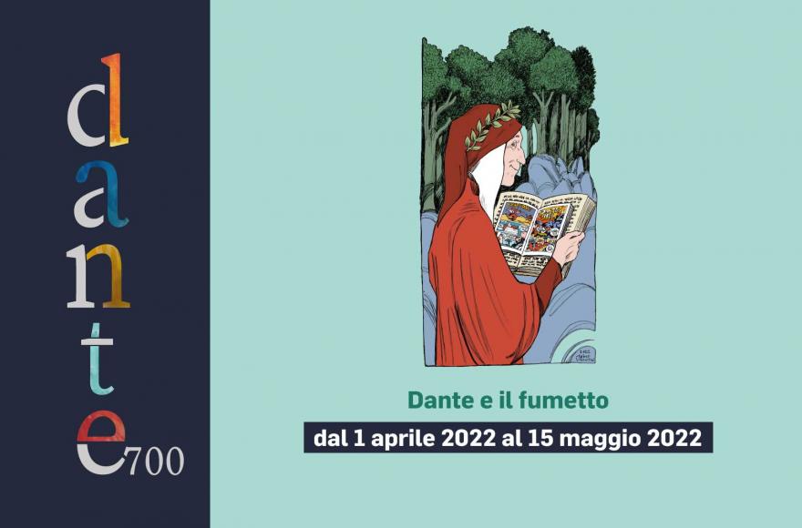 Mostra Dante e il fumetto grafica Dante 700 - Mostra Dante e il fumetto