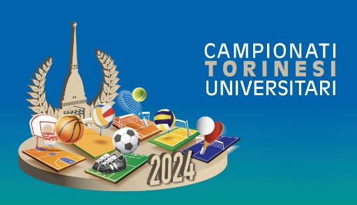 CTU 2024 Oggetti sportivi su sfondo colorato e titolo dell'avviso