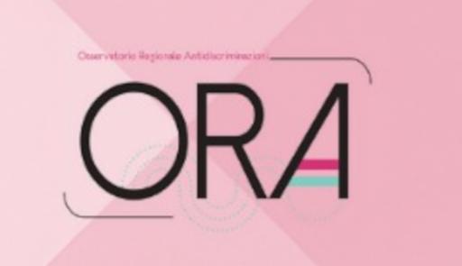 Presentazione risultati della 2^ edizione di O.R.A. - Osservatorio sui media locali e discriminazioni Titolo dell'evento su sfondo colorato