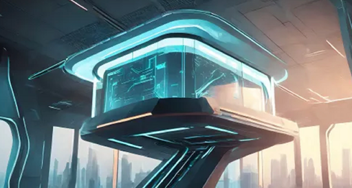 Struttura architettonica futuristica