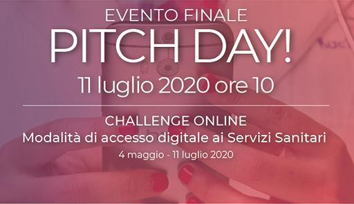 Pitch Day! L'evento finale della Challenge Online CLab Torino in streaming logo dell'evento su sfondo colorato