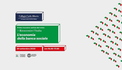 L'economia della banca sociale logo del ciclo di eventi