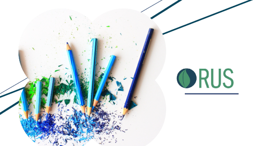 Call per studenti e studentesse: realizza la copertina del report RUS 2021! matite colorate e scritta RUS