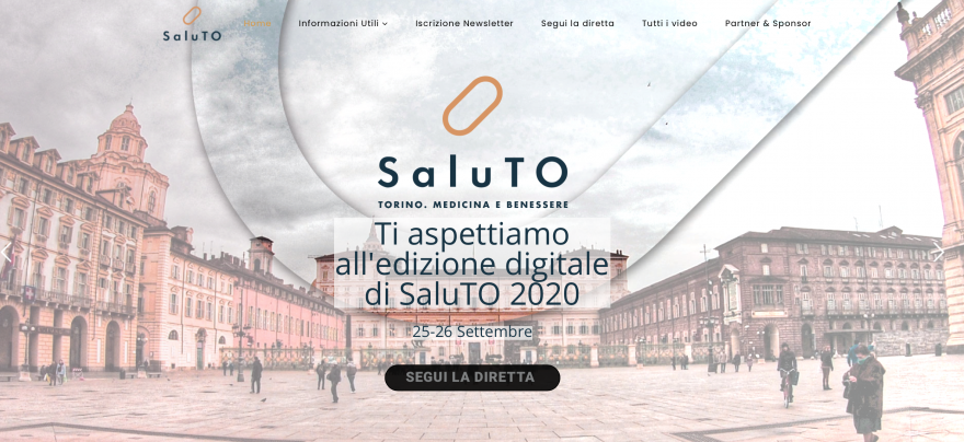 SaluTO Schermata home page sito saluto.net