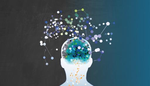 Illustrazione astratta che rimanda all'idea di cervello