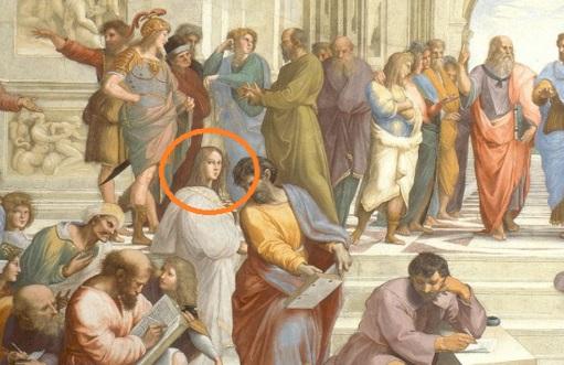 Illustrazione che riporta personaggi del teatro antico