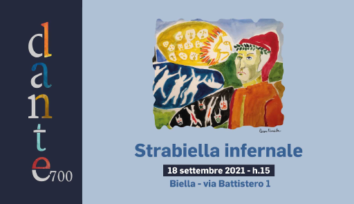 Strabiella - Dante 700 grafica Dante 700 e titolo dell'evento