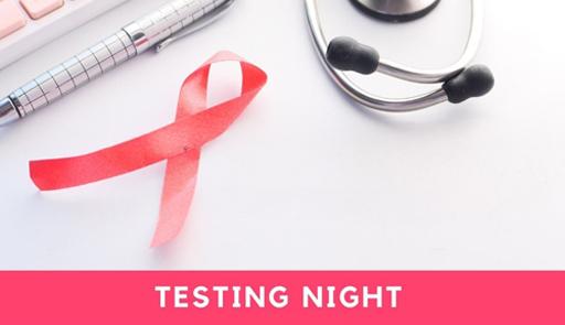 Testing Night a Torino - Test gratuiti per Malattie Sessualmente Trasmissibili (MST) Un fiocco di tessuto colorato e uno stetoscopio appoggiati su un tavolo