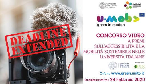Concorso video a premi U-MOB - Scadenza prorogata al 29 febbraio Videocamera con microfono
