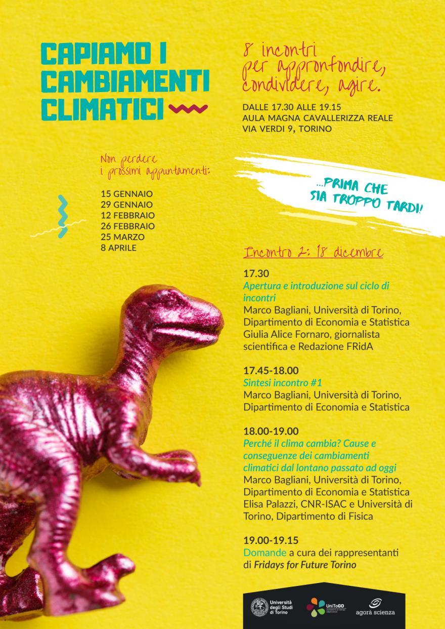 Programma del secondo incontro su sfondo giallo