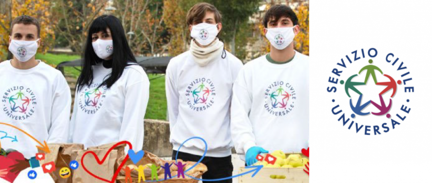 Studenti e studentesse in rappresentanza del Servizio Civile