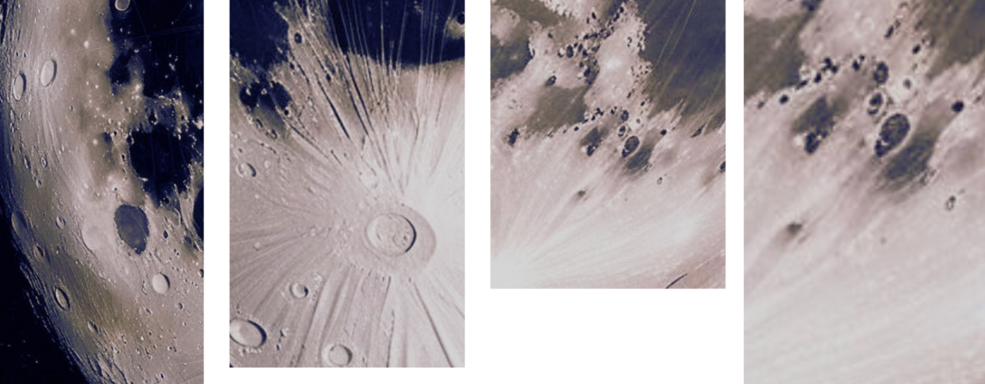 immagine decorativa con fotografie della luna