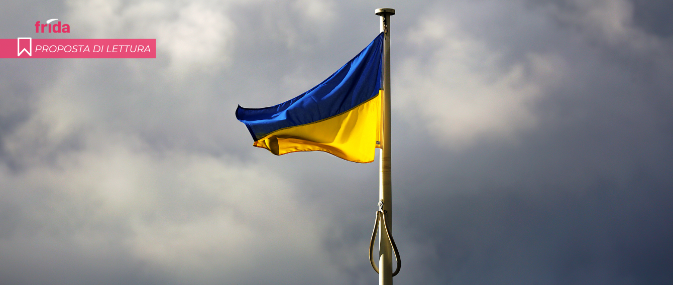 Fotografia della bandiera ucraina