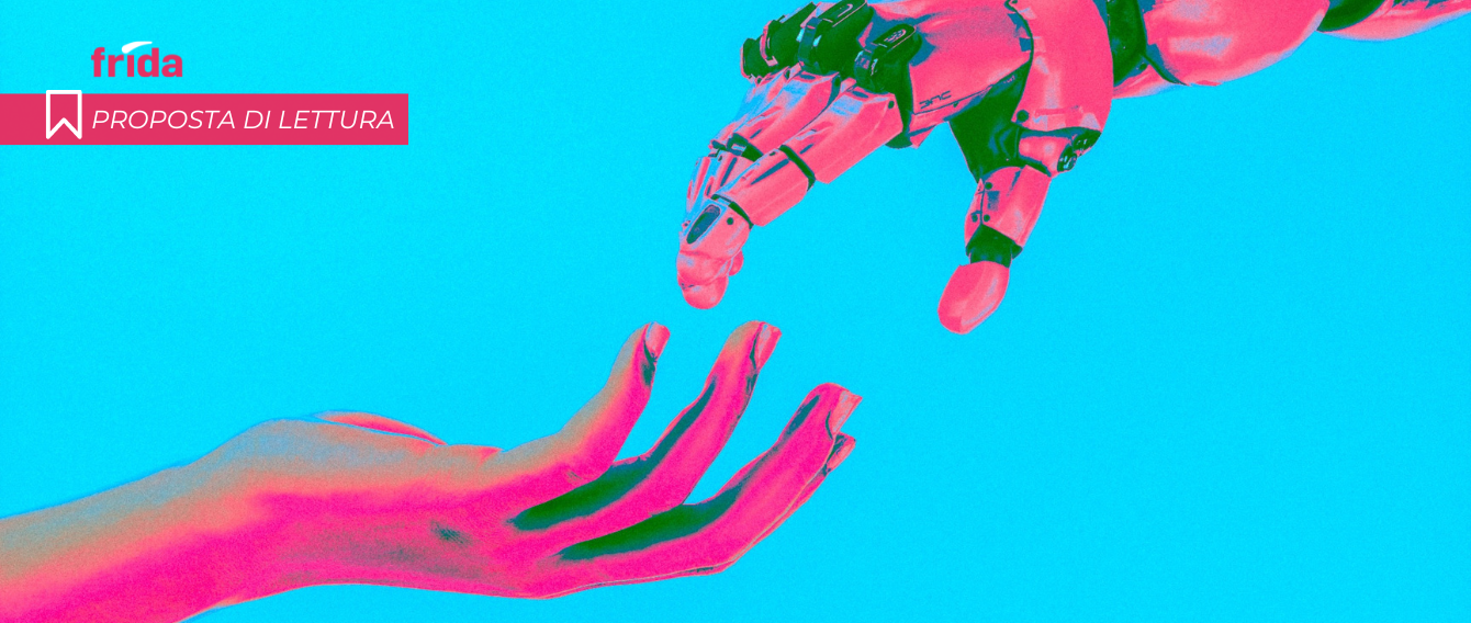 una mano umana e una robotica si sfuoriano