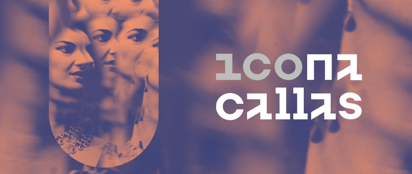 Fotografia del volto di Maria Callas