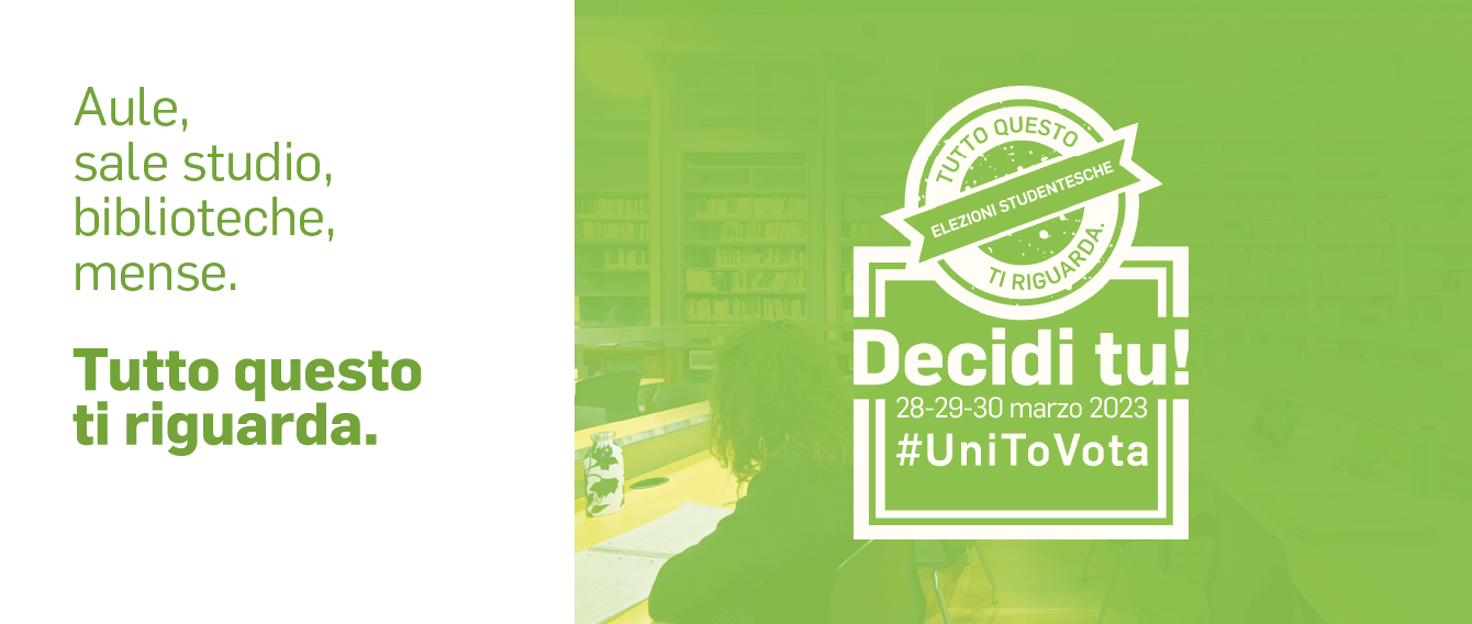 titolo della pagina su sfondo colorato e claim: Decidi tu, #Unitovota