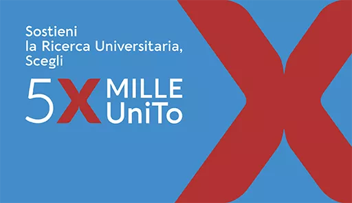 Sostieni la Ricerca Universitaria, scegli 5 x mille x unito Frase: "Sostieni la Ricerca Universitaria, scegli 5 x mille x unito" su sfondo colorato