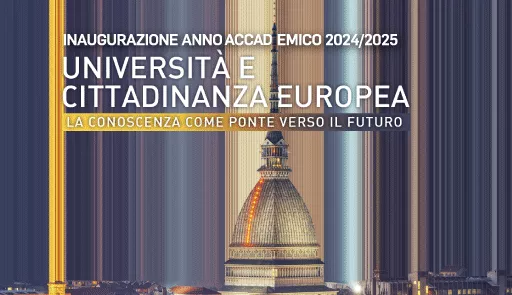Immagine decorativa. Titolo dell'evento, sullo sfondo la Mole Antonelliana