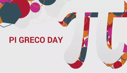 Festeggiando il Pi Greco Day 2024 Titolo dell'evento su sfondo chiaro