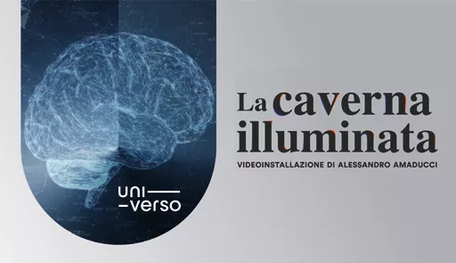 La sagoma di un cervello su sfondo azzurro